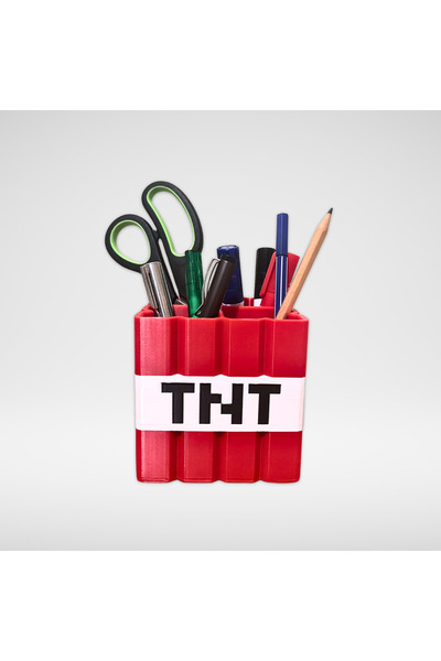 Three Dittle Birds Minecraft-тематичний пенал TNT - 4-секційний настільний ор...