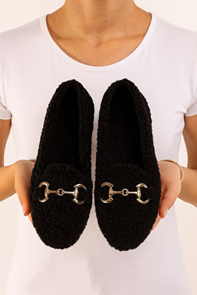 STOCON Sora Сірий рушник з золотими аксесуарами Домашні капці STC1163