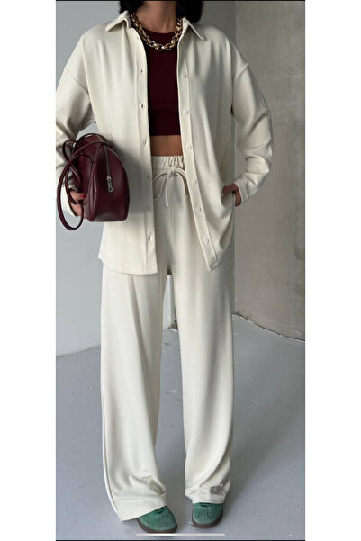 mor butik Women's Yumoş Ecru Set