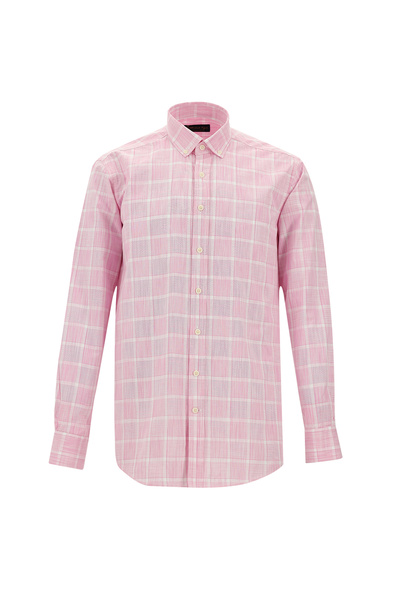 Kiğılı Μακρυμάνικο κανονική εφαρμογή καρό αθλητικό βαμβακερό πουκάμισο