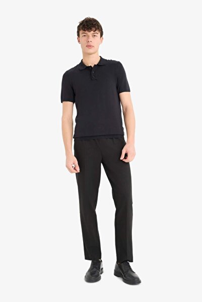 DeFacto Μπλουζάκι με κοντό μανίκι με λαιμόκοψη Polo Standard Fit E3241AX25SP