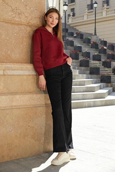 Fulla Moda Hanorac cu armă triunghiulară din metal cu 3 fire