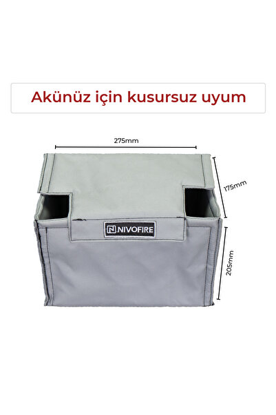 nivotherm Akü Muhafaza Kılıfı - Gri- 70Ah-72Ah-74Ah-76Ah Amper Uyumlu