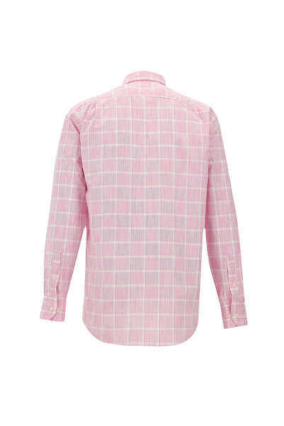 Kiğılı Μακρυμάνικο κανονική εφαρμογή καρό αθλητικό βαμβακερό πουκάμισο