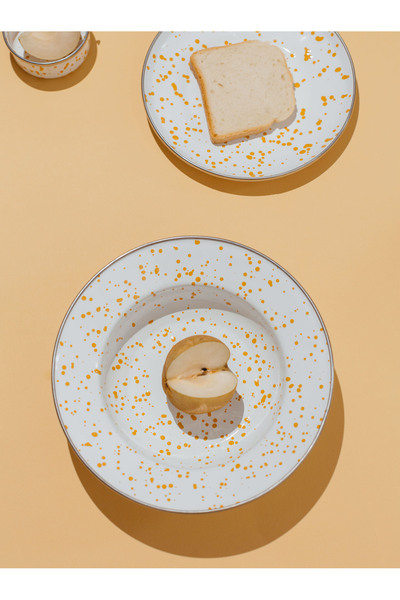 EMAYlab Speckles Pit Pasta and Salad Plate 24cm