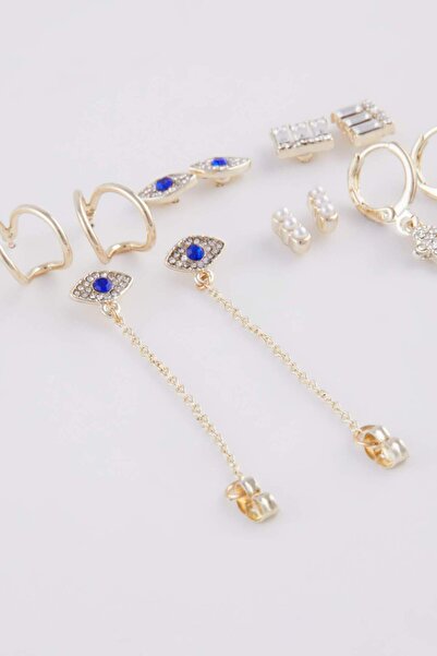 DeFacto Kadın 6'lı Gold Küpe E3063AXNS