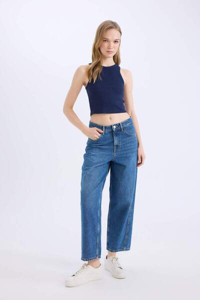 DeFacto Fitted Halter Yaka Fitilli Kaşkorse Atlet U0357AZ25SM