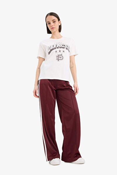DeFacto Tricou cu mânecă scurtă cu imprimeu cu decolteu normal F1208AX25SP