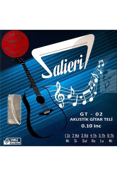 Salieri GT02 Χορδή Ακουστικής Κιθάρας - 010 Σετ