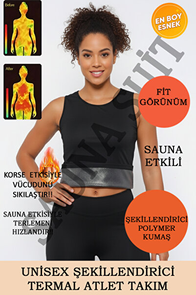 SAUNA SUIT Set maiou și colanți pentru femei - Reynev