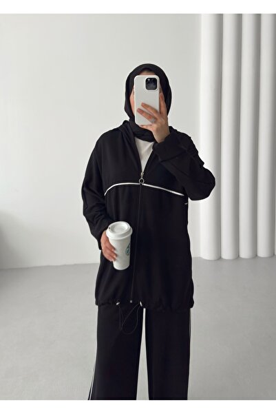 onlymoon Γυναικείο μαύρο σετ από 100% βαμβάκι στο κάτω μέρος |   Άνετη εφαρμογή Lycra |   Χρήση για 4 εποχές |   Κομψό και άνετο