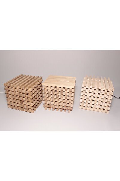 KGH Maple wood atmosphere lamp 22.5x22.5x22.5 cm