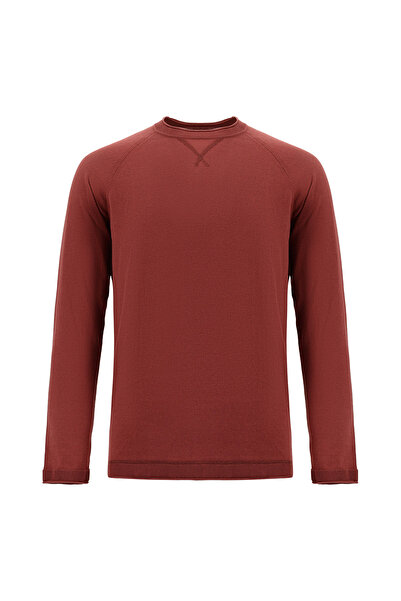 Kiğılı Pulover din bumbac cu decolteu obișnuit