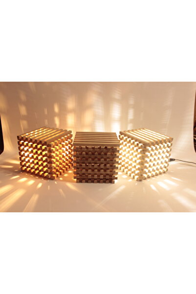 KGH Maple wood atmosphere lamp 22.5x22.5x22.5 cm