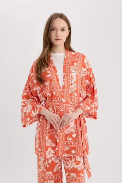 DeFacto Traditional Relax Fit Shawl Collar Long Sleeve Shirt D5443Ax25Sp