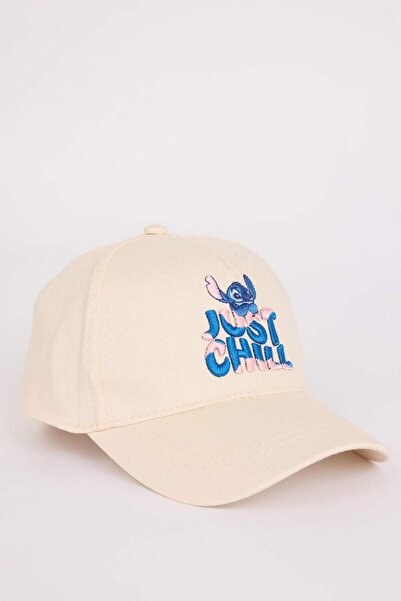 DeFacto Kız Çocuk Disney Lilo & Stitch Pamuklu Cap Şapka E0411A825SM