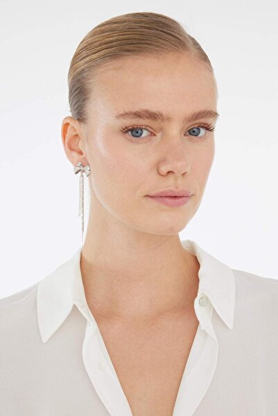 DeFacto Women's 2-Piece Silver Earrings E3071Axns