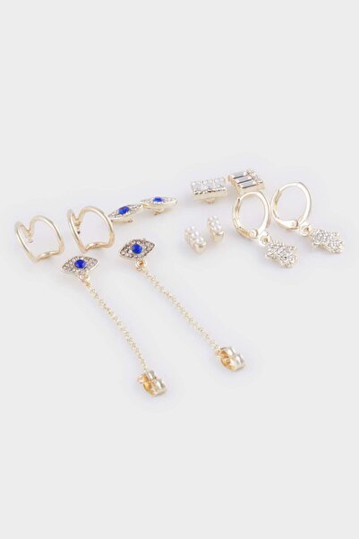 DeFacto Kadın 6'lı Gold Küpe E3063AXNS