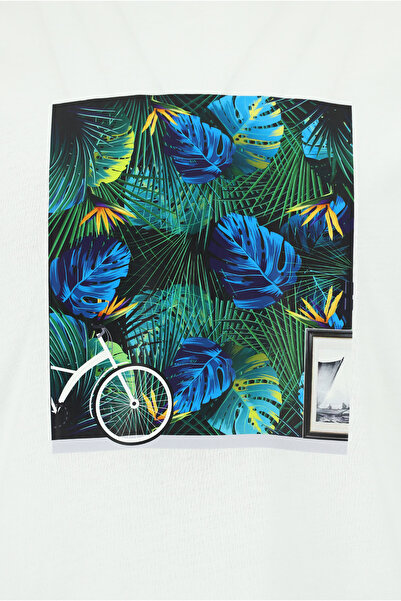 Abdullah Kiğılı Βαμβακερό μπλουζάκι με κανονική εφαρμογή με λαιμόκοψη