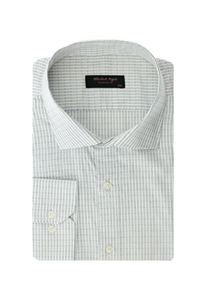 Abdullah Kiğılı Довгорукавна бавовняна сорочка з класичним візерунком