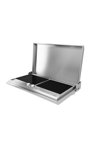 Antiq Savor Serisi Düz - Düz Camlı Inox Elektrikli Barbekü