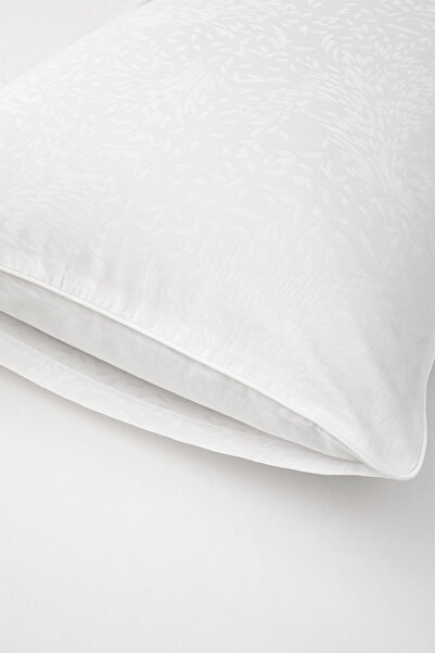 Penelope 100% Cotton Satin Duvet Cover Set 240X220 cm White - Plume Series