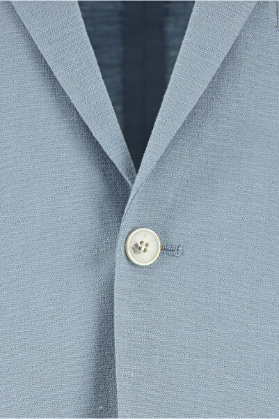 Abdullah Kiğılı Super Slim Fit Extra Slim Fit Μάλλινο Κλασικό Μπουφάν