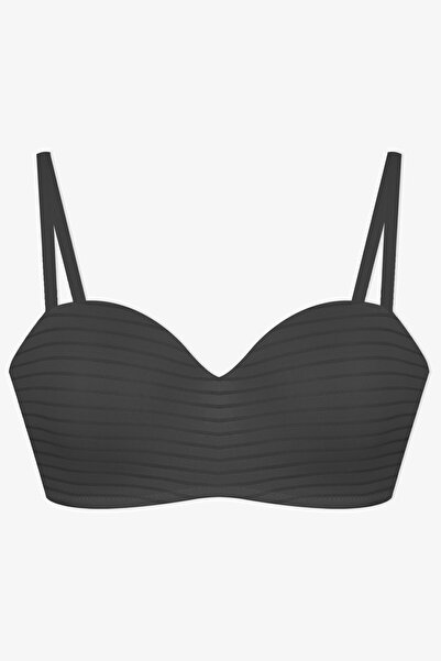 koza iç giyim Γυναικείο σουτιέν χωρίς στράπλες χωρίς επένδυση, διαφανές ριγέ