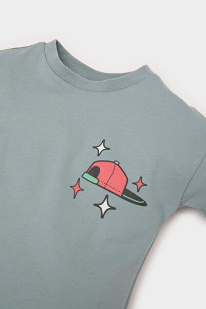 DeFacto Tricou cu mânecă scurtă cu imprimeu pentru bebeluși E5933A525SM