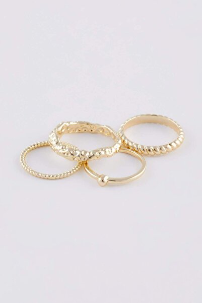 DeFacto Kadın 4'lü Gold Yüzük E3055AXNS