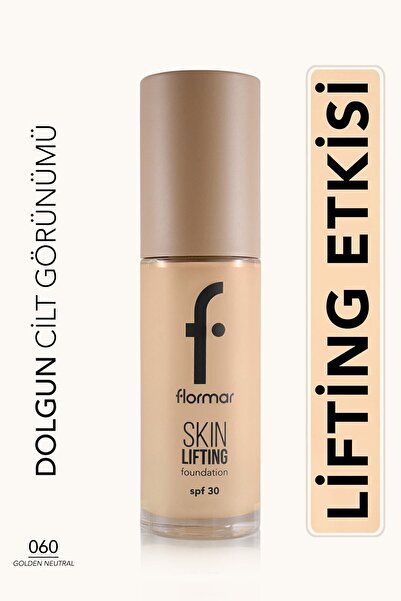Flormar Spf30 Sıkılaştırıcı Fondöten (SICAK ALT TON) - Skin Lifting Fdt. - 060 Golden Neutral-8682536059633