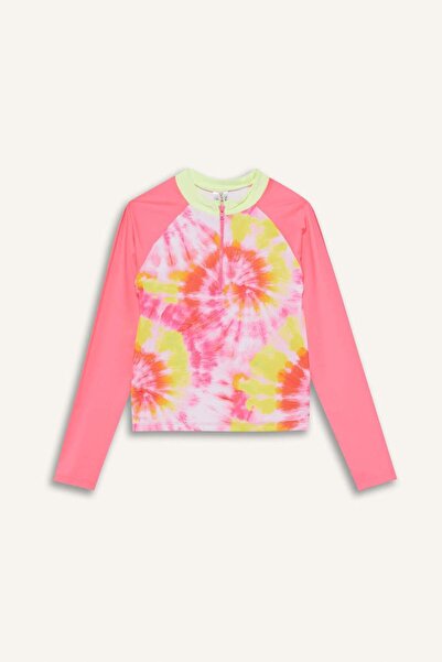 DeFacto Κοριτσίστικο σετ 2 τεμαχίων με μακρυμάνικο μπλουζάκι με στάμπα C4191A825HS