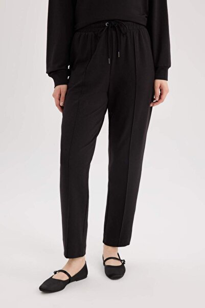DeFacto Harem Basic Düz Sweatshirt Kumaşı Pantolon D9363AX25SP