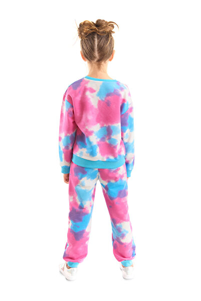 MSHB&G Girl's Tie-Dye Patterned Winter Tracksuit Set - Love