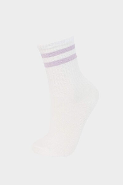 DeFacto Girl's Comfortable Elastic 2-Piece Bamboo Socks E6278A8Ns