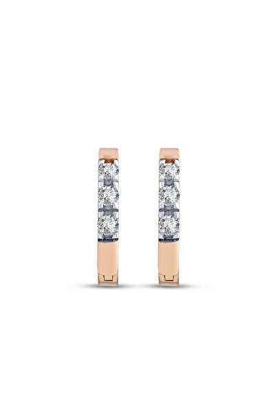 Ariş Pırlantalı Halka Küpe