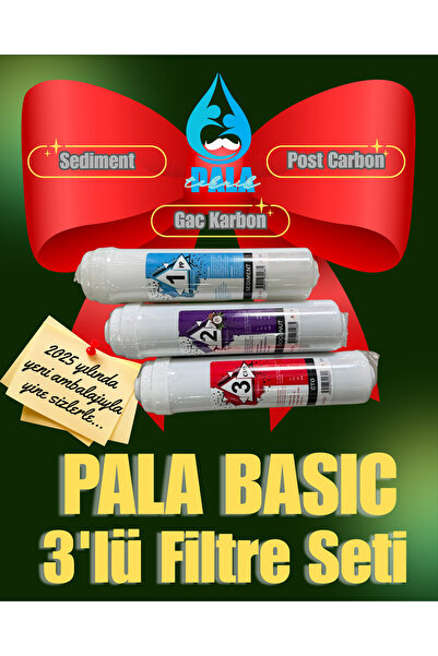 BASIC 3 Filtreli Ambalajında Kapalı Kasa Su Arıtma Cihazı Filitresi Seti