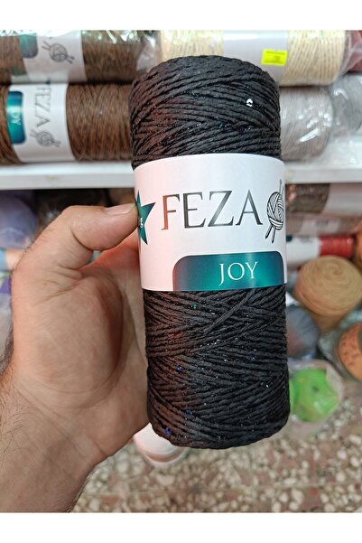 Feza joy simli pullu kağıt ip siyah