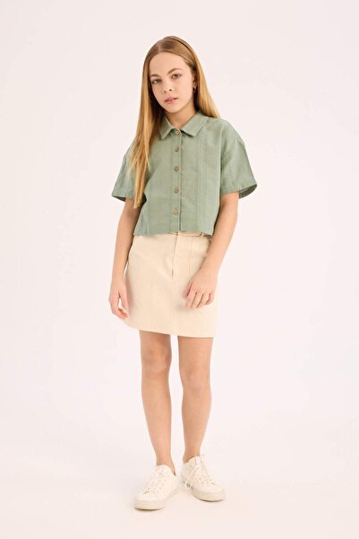 DeFacto Girl's Gabardine Skirt D9304A825Sm