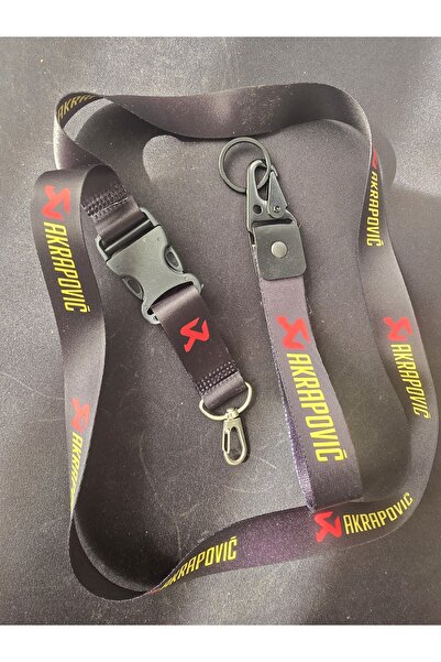 byhodi Akrapovic Set of 2 Black Keychain