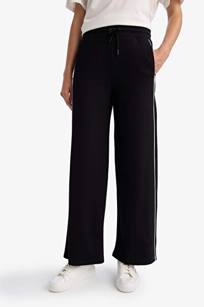 DeFacto Straight Fit Cepli Düz Paça Uzun Boy İnce Eşofman Altı D6668AX25SP