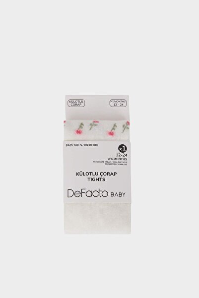 DeFacto Baby Girl Seamless Cotton Pantyhose E7164A5Ns