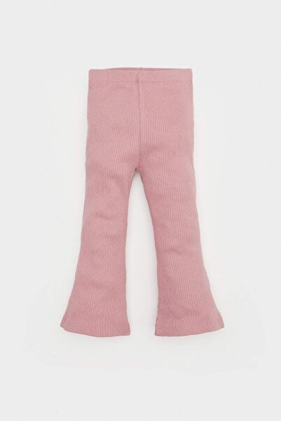 DeFacto Baby Girls 2-Piece Set Floral Flared Poplin Long Sleeve Shirt with Elastic Waist Bottom E5713A525Sp