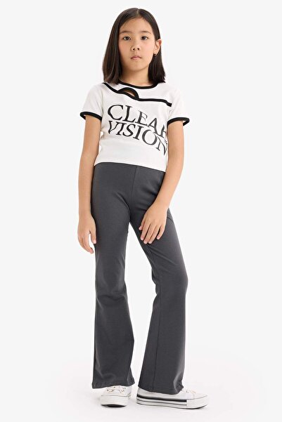 DeFacto Kız Çocuk İspanyol Paça Tayt E1838A825SM