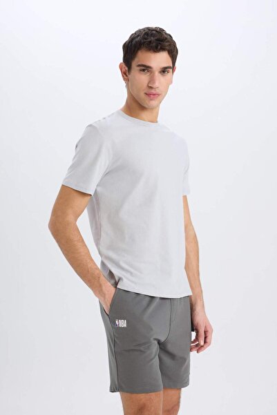 DeFacto DeFactoFit NBA Brooklyn Nets Standart Fit Kısa Paça Şort D8620AX25SP