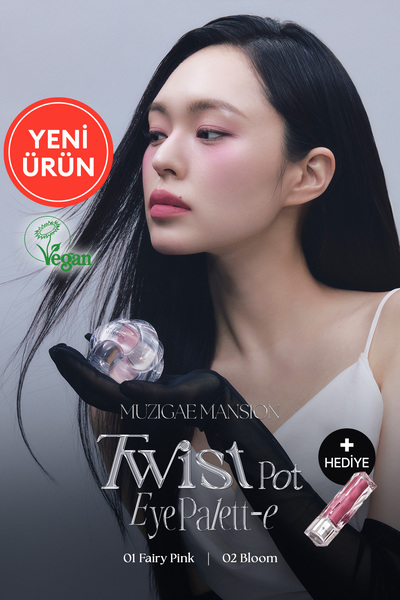 Muzigae Mansion 4'lü Far Paleti + Mini Boy Icy Glow (Set) Twist Pot Eye Palet...