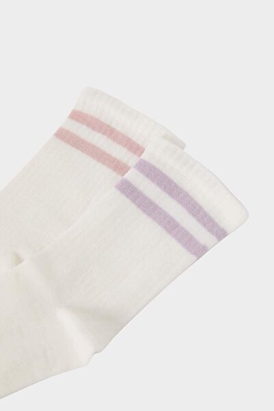 DeFacto Детски панталони с ластик за момичета, 2 броя, бамбук E6278A8NS