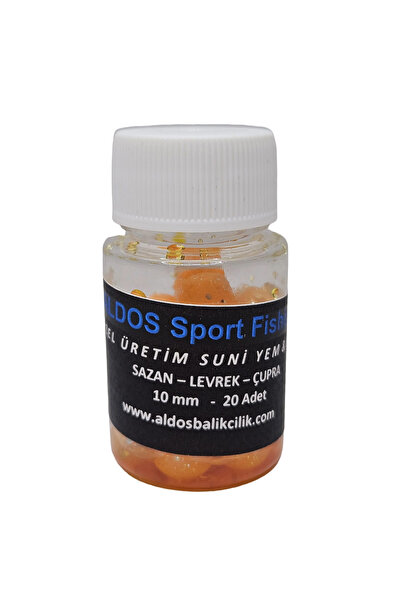 ALDOS Vanilya Kokulu 10 mm Silikon Yumuşak Yüzen Sazan Turna Çupra Levrek Dip...
