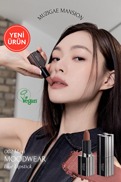 Muzigae Mansion Pürüzsüz Görünüm Sunan Kadifemsi Ruj Moodwear Blur Lipstick (...