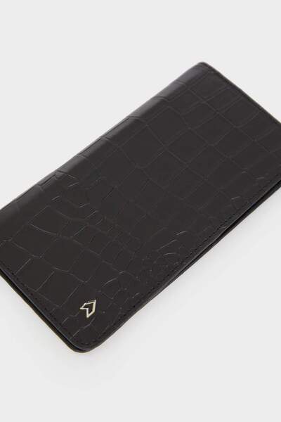 DeFacto AtolyeWolf x DeFacto Ανδρικό πορτοφόλι από συνθετικό δέρμα με σχέδιο κροκόδειλου F2002AXNS